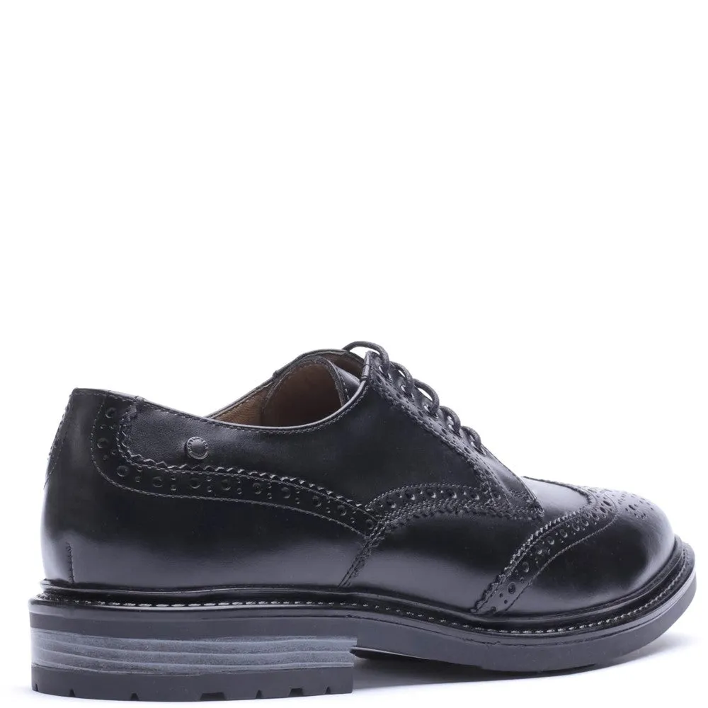 Tanner Waxy Brogue Shoes Black sold by Base London product image thumbnail 3