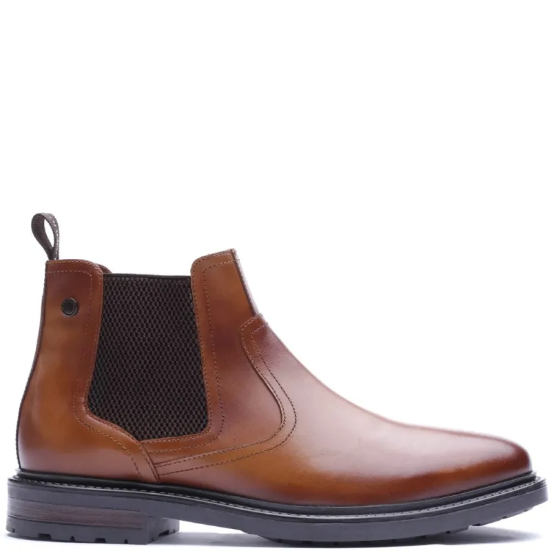 Smith Waxy Chelsea Boots Tan made by Base London