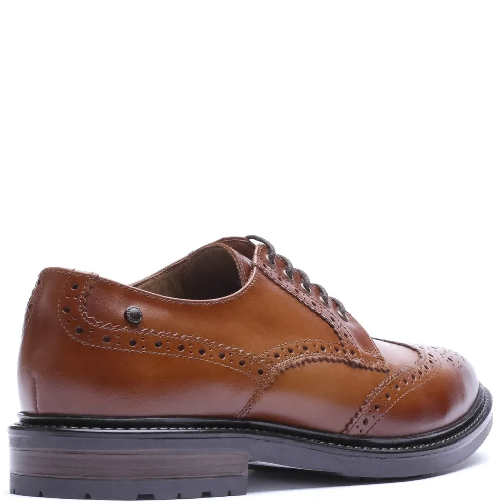 Tanner Waxy Brogue Shoes Tan sold by Base London product image thumbnail 3