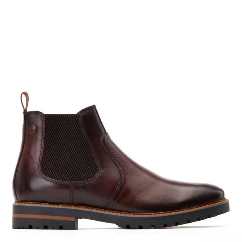 Cutler Washed Chelsea Boots Brown sold by Base London