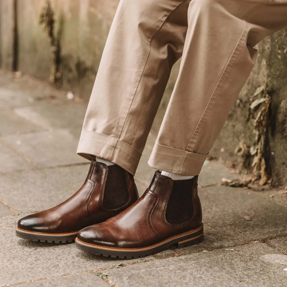 Cutler Washed Chelsea Boots Brown sold by Base London product image thumbnail 3