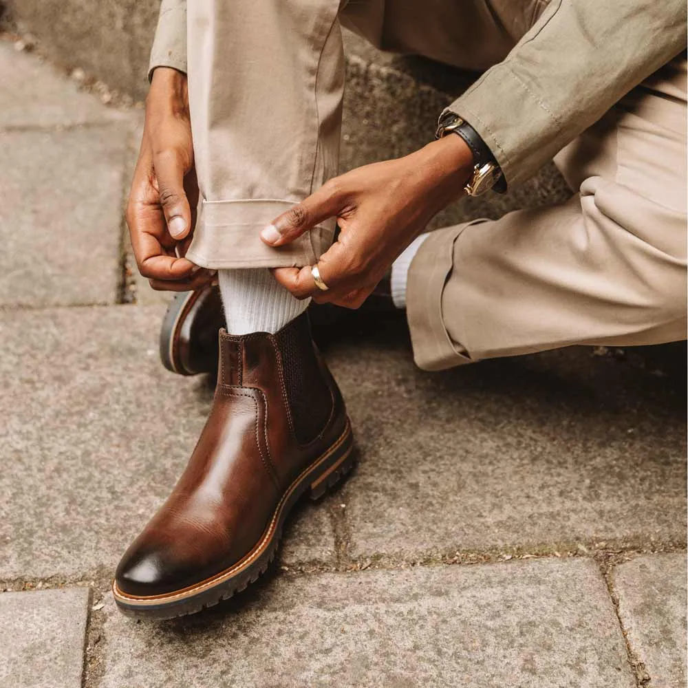 Cutler Washed Chelsea Boots Brown sold by Base London product image thumbnail 2