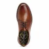 Dime Burnished Derby Shoes Tan sold by Base London