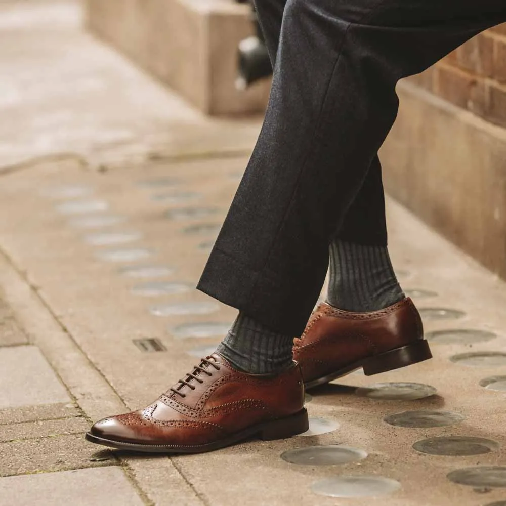 Darcy Burnished Brogue Shoes sold by Base London product image thumbnail 2