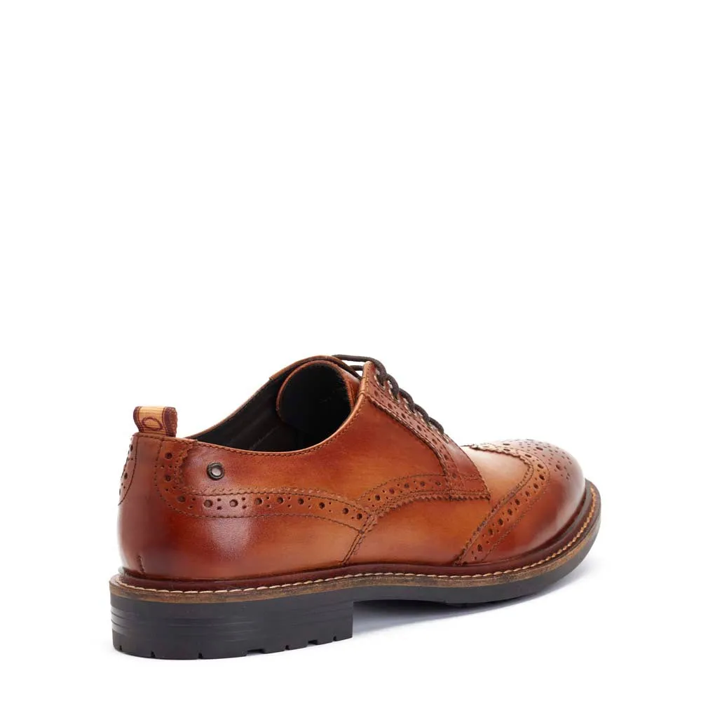 Jagger Burnished Brogue Shoes Tan sold by Base London product image thumbnail 3