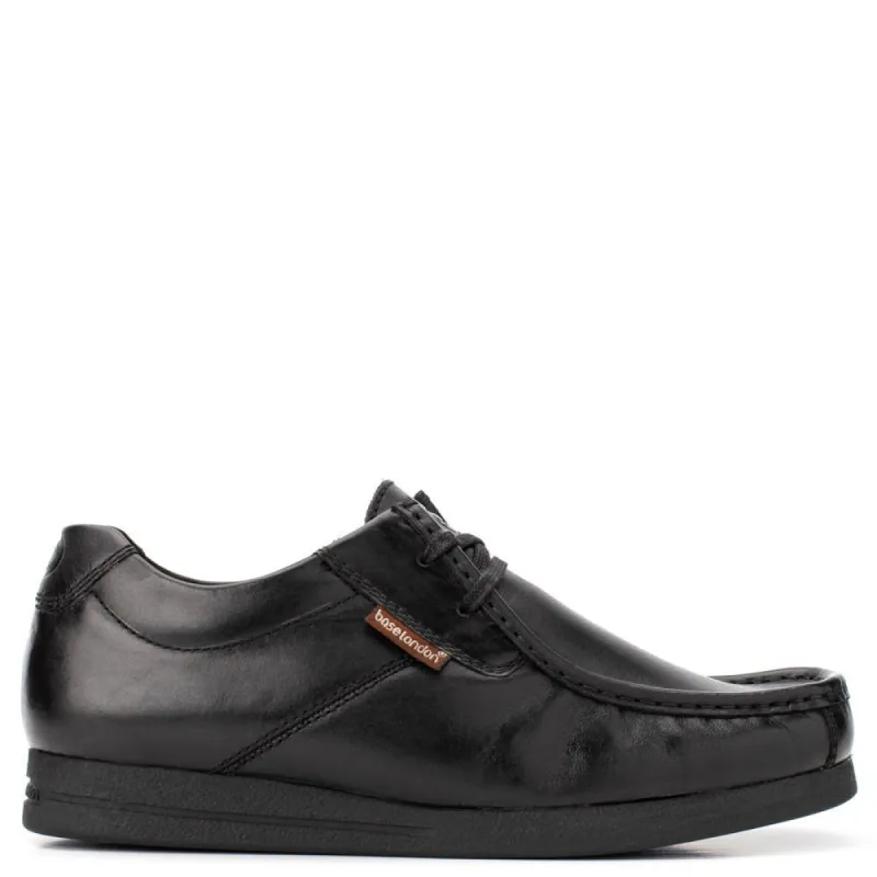 Event Waxy Moc Toe Shoes Black sold by Base London
