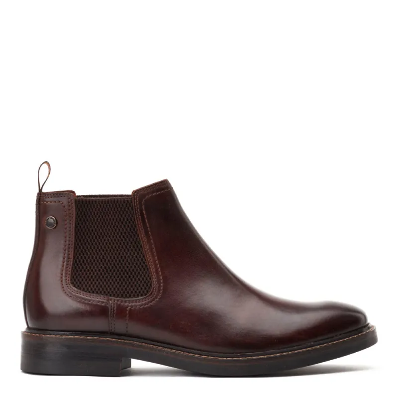 Portland Washed Chelsea Boots Brown sold by Base London