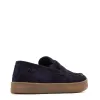 Claude Suede Penny Loafers sold by Base London