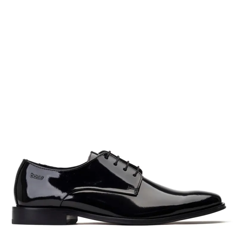 Marley Patent Derby Shoes Black sold by Base London
