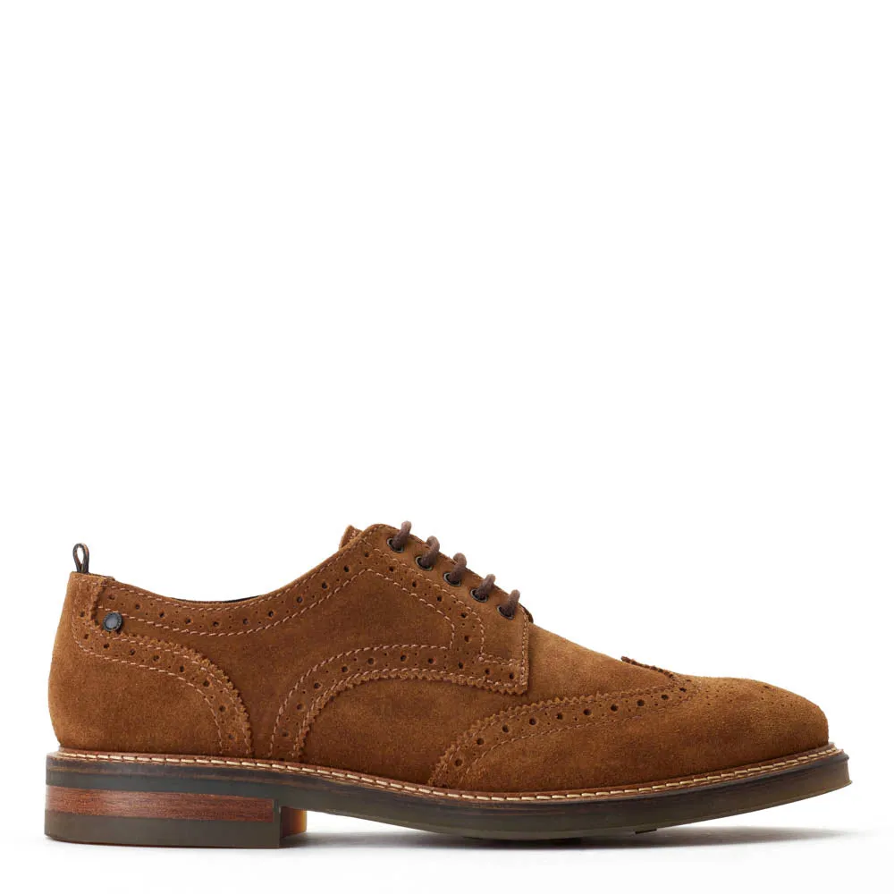 Bryce Suede Brogue Shoes sold by Base London
