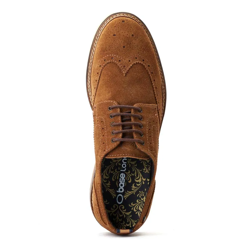 Bryce Suede Brogue Shoes sold by Base London product image thumbnail 4