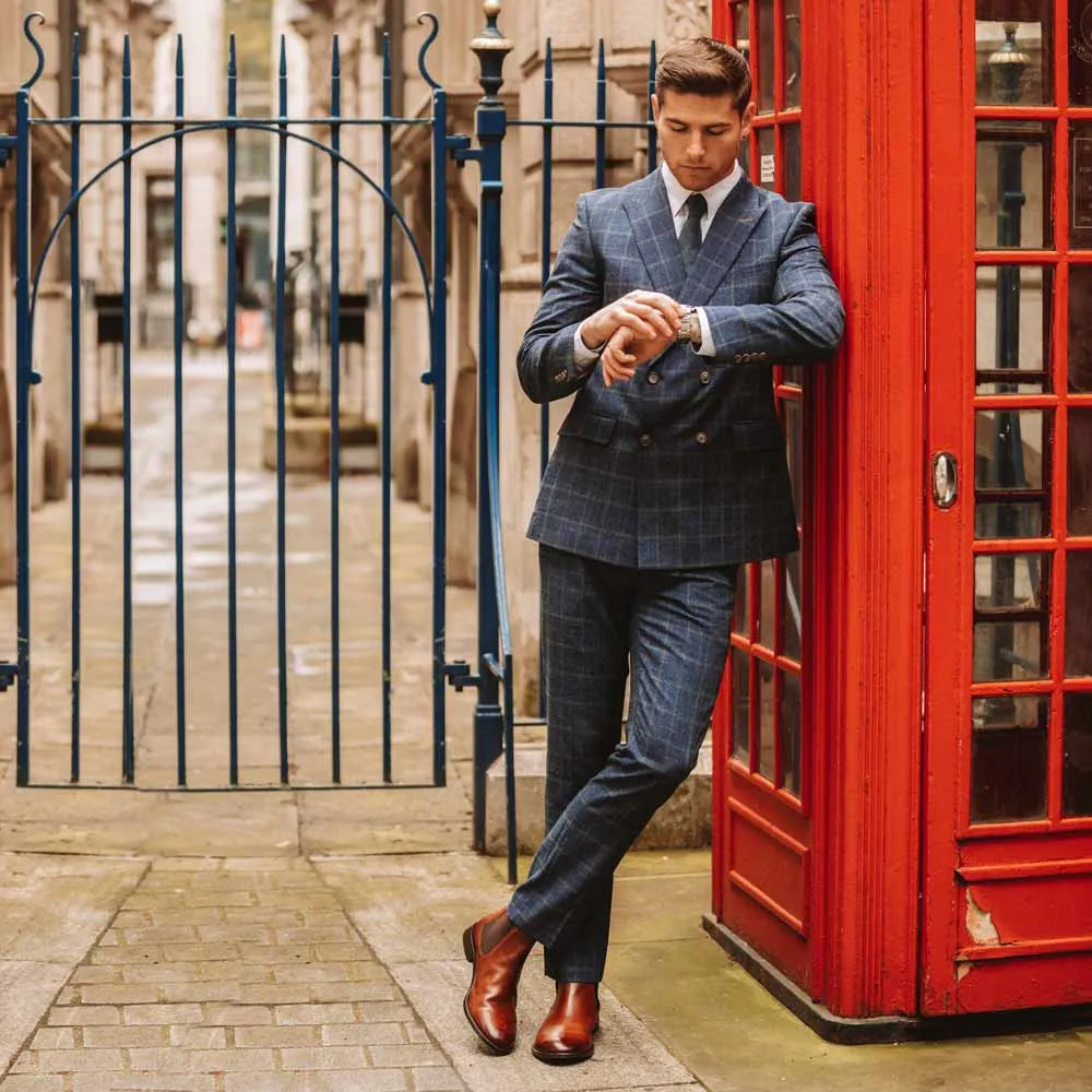 Carson Burnished Chelsea Boots Tan sold by Base London product image thumbnail 4