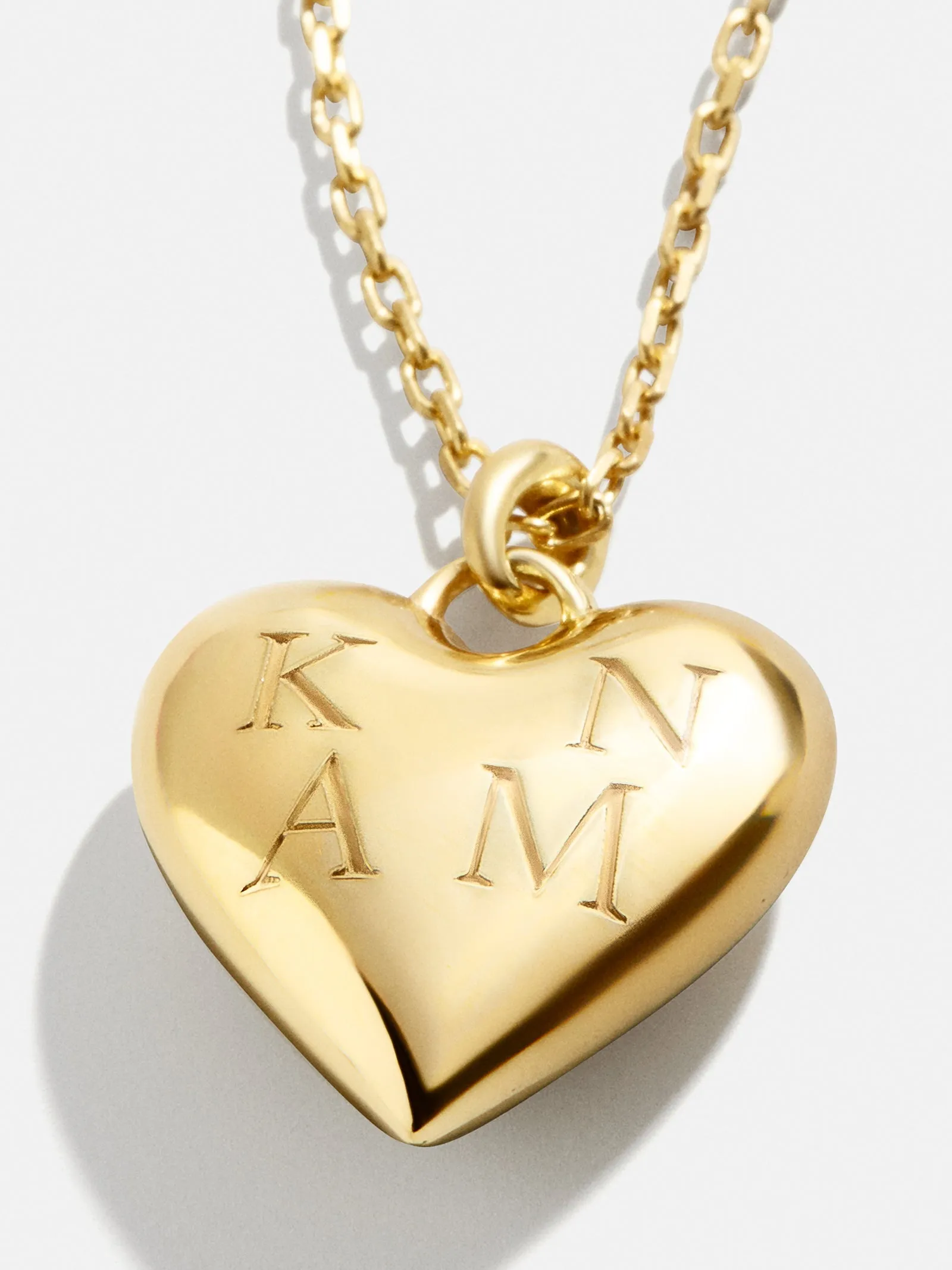 18K Gold Custom Bubble Heart Necklace - 18K Gold sold by BaubleBar product image thumbnail 4