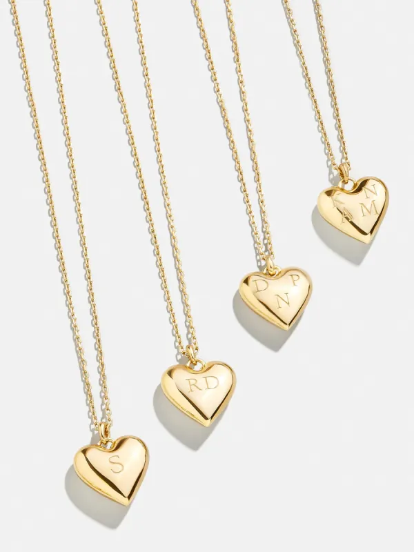 18K Gold Custom Bubble Heart Necklace - 18K Gold sold by BaubleBar