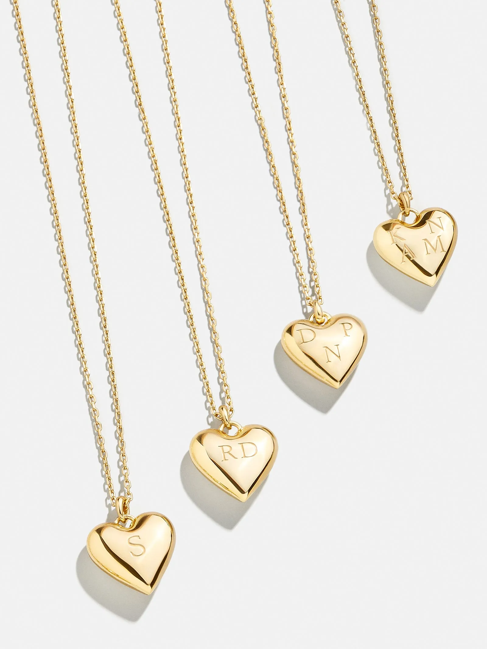 18K Gold Custom Bubble Heart Necklace - 18K Gold sold by BaubleBar
