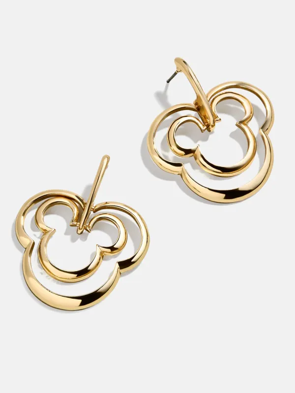 Mickey Mouse Disney Layered Earrings - Gold sold by BaubleBar