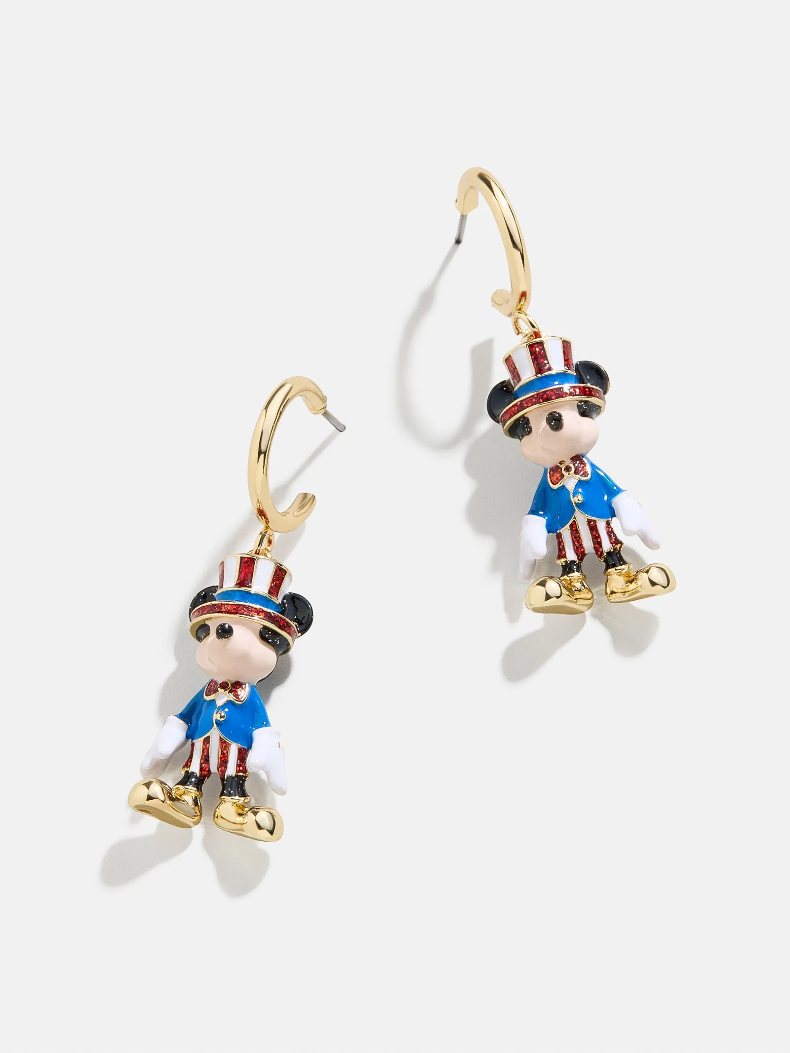 Mickey Mouse Disney Americana Earrings - Red/White/Blue sold by BaubleBar