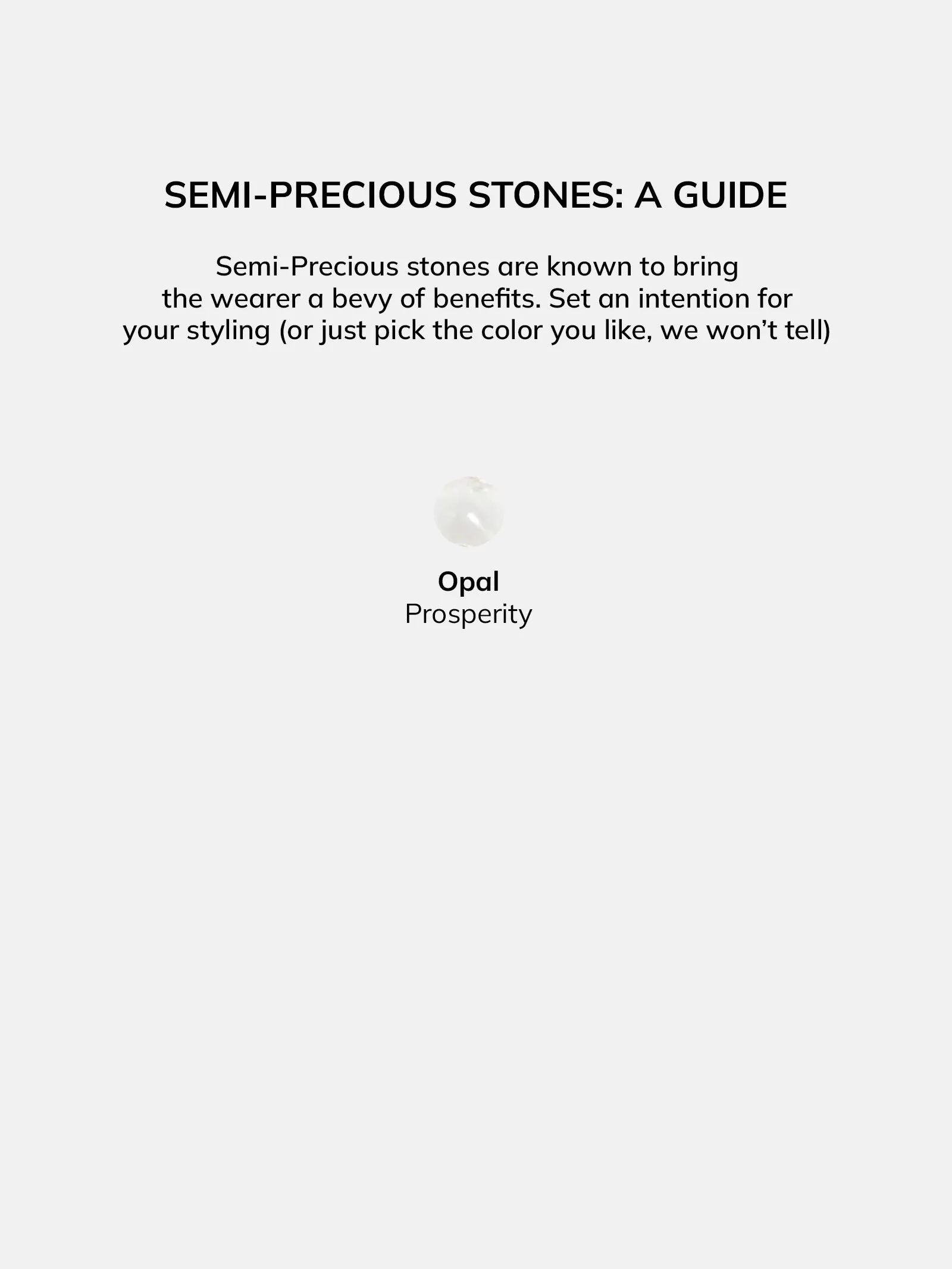 Valentina Semi-Precious Necklace - Opal sold by BaubleBar product image thumbnail 4