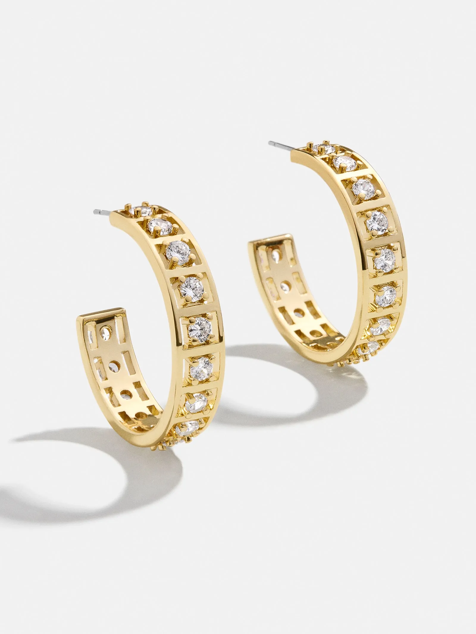 Evelyn Earrings - Gold/Pavé sold by BaubleBar