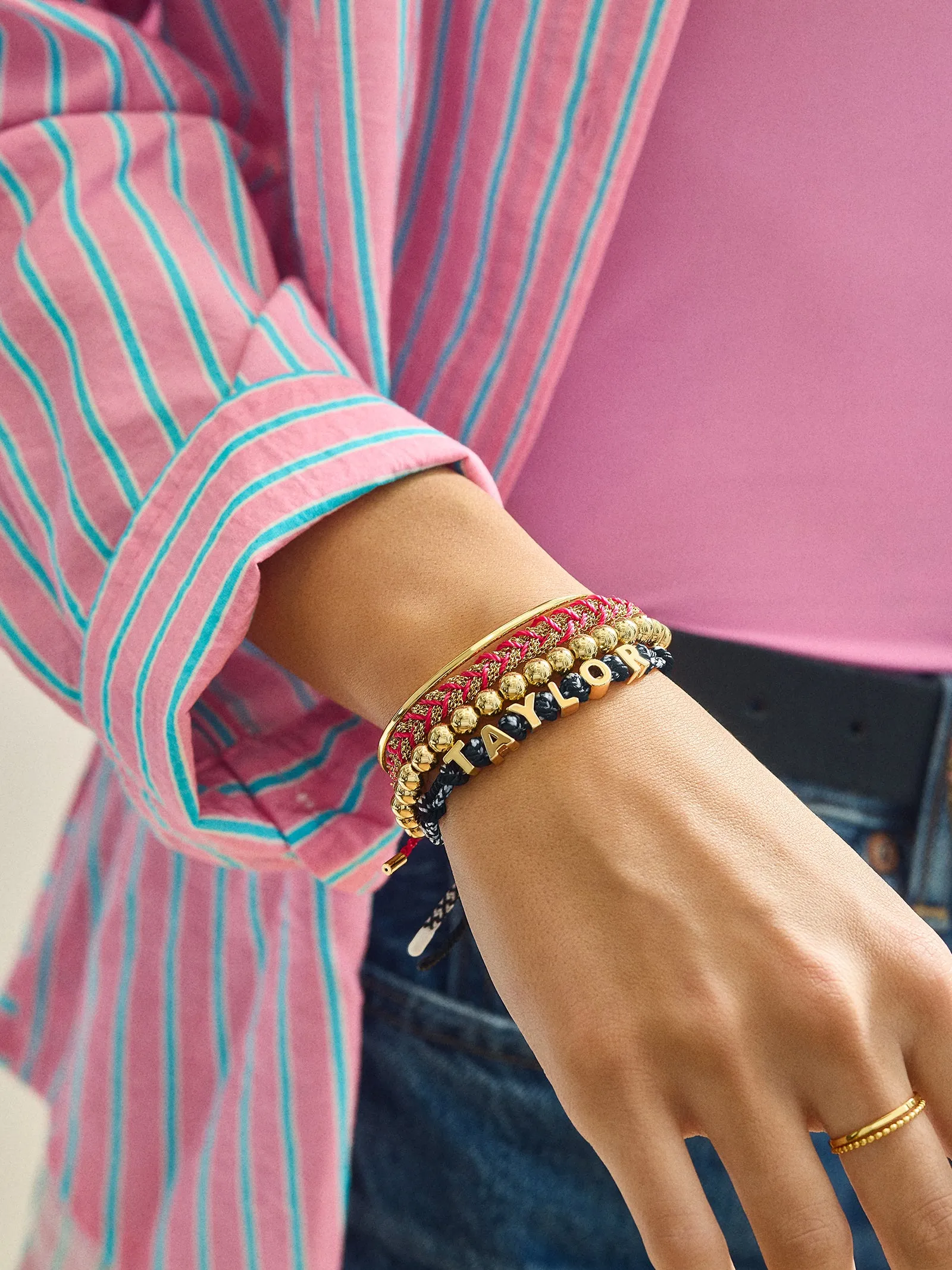 Paracord Waterproof Custom Nameplate Bracelet - Black Berry sold by BaubleBar product image thumbnail 2