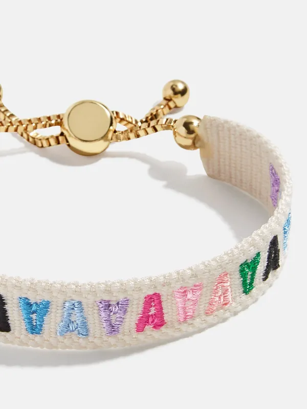 Initial Woven Friendship Bracelet - Multi sold by BaubleBar