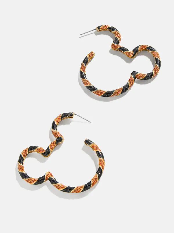 Mickey Mouse Disney Spooky Outline Earrings - Black sold by BaubleBar