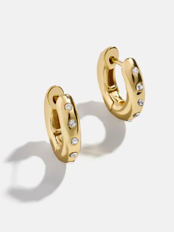 Megan Earrings - Gold/Pavé sold by BaubleBar