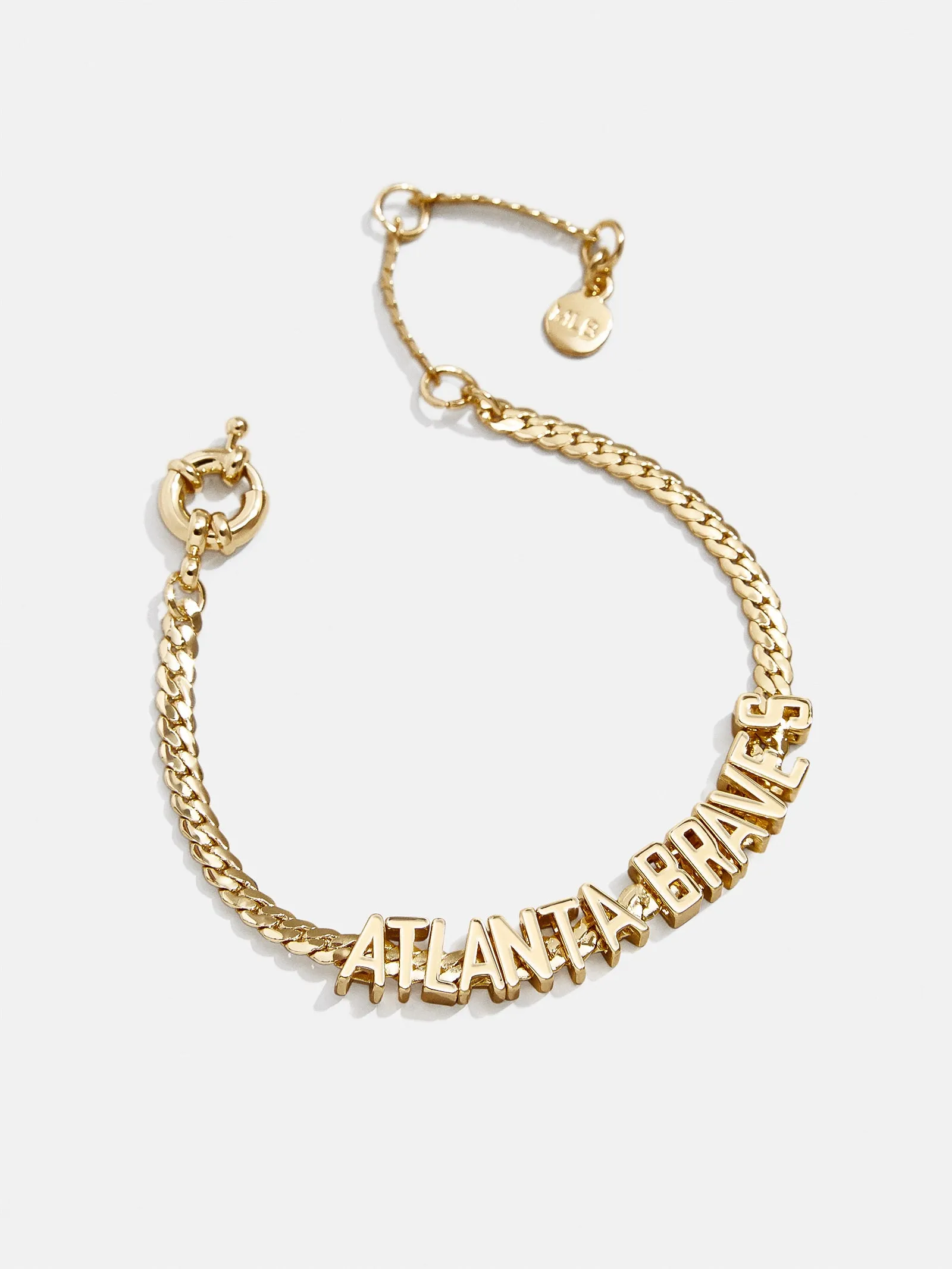 MLB Gold Curb Chain Bracelet - Atlanta Braves sold by BaubleBar product image thumbnail 3