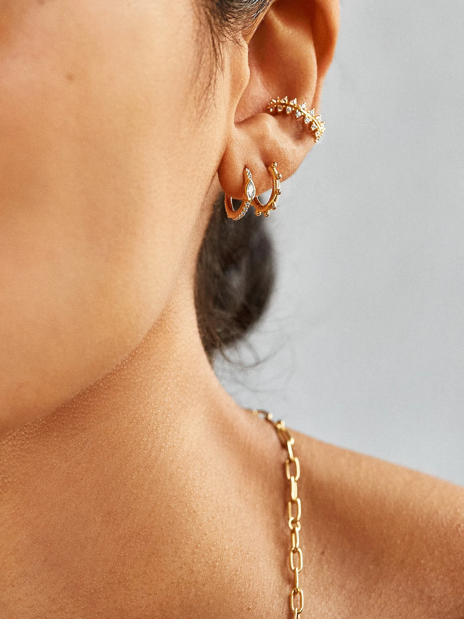 Camilla 18K Gold Earrings - Gold sold by BaubleBar product image thumbnail 2