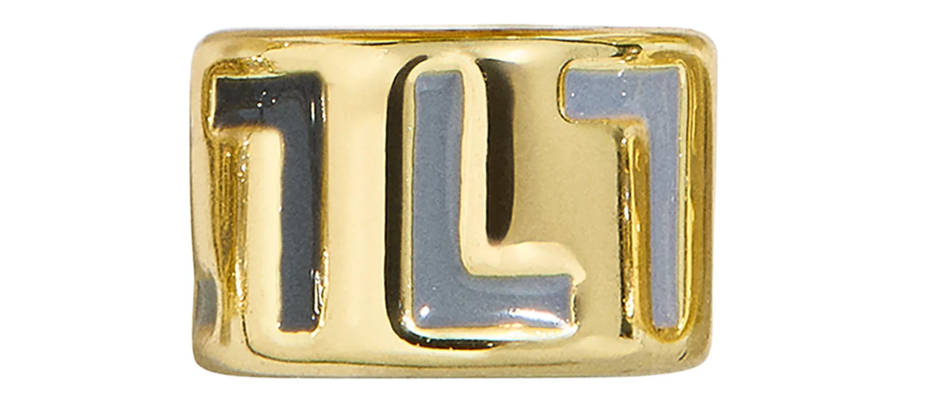 Neutral Initial 360 Spinner Charm - L sold by BaubleBar