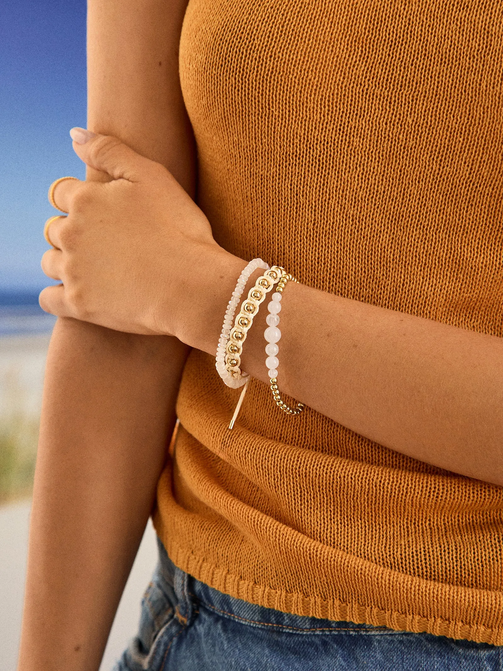 Valentina Semi-Precious Bracelet - Opal sold by BaubleBar product image thumbnail 2