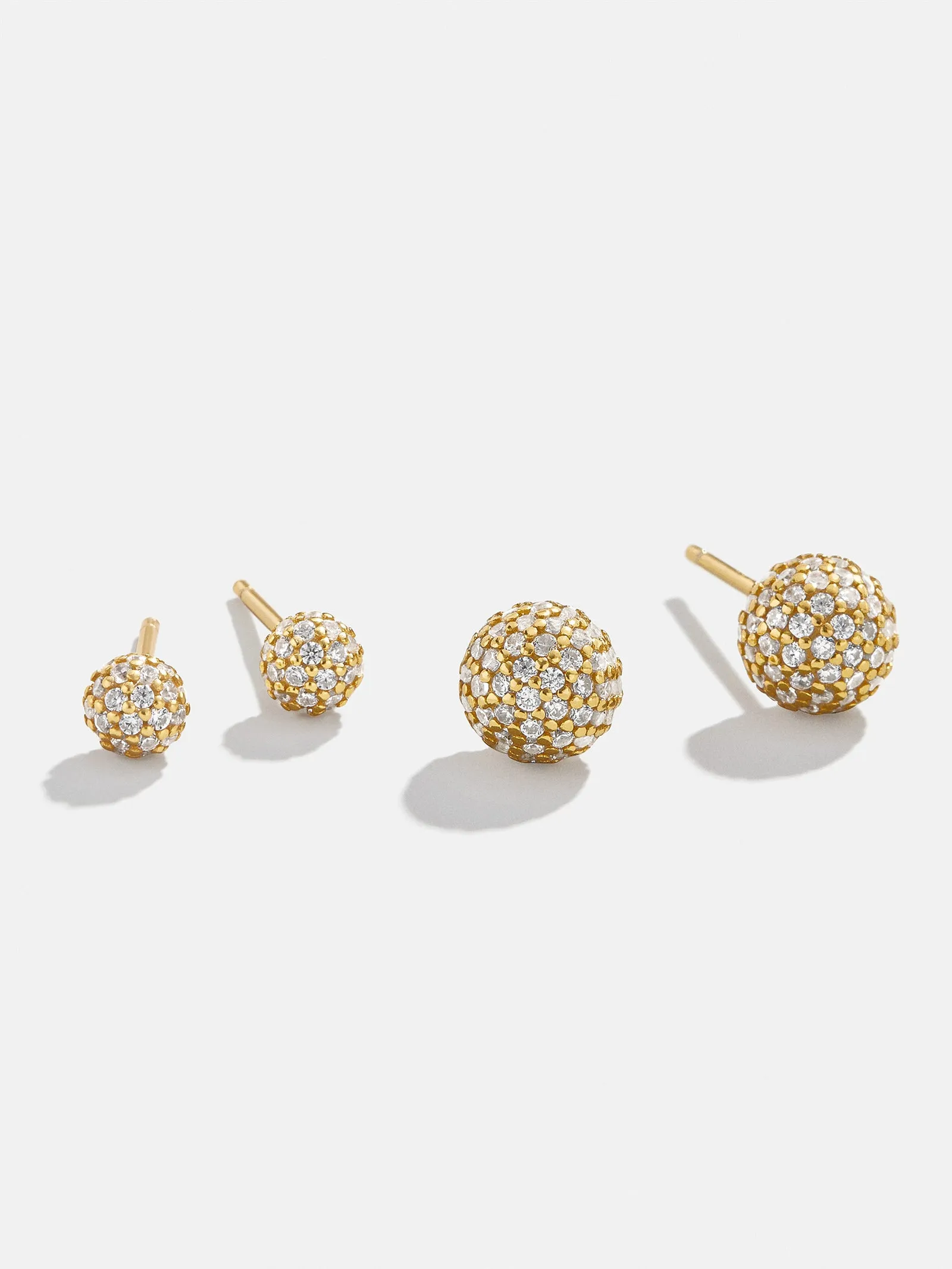 Dorothea 18K Gold Earrings - Gold/Pavé sold by BaubleBar product image thumbnail 5
