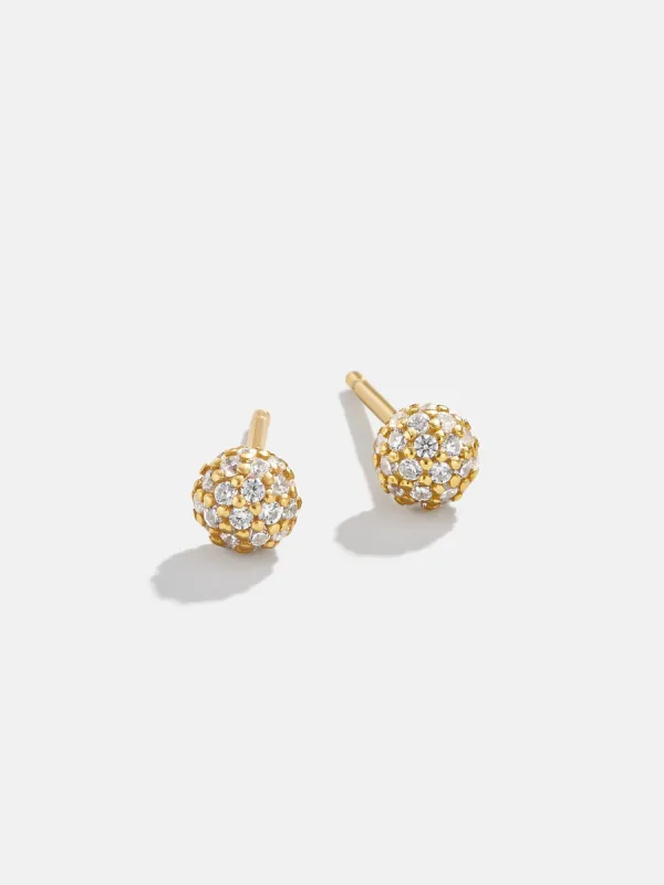Dorothea 18K Gold Earrings - Gold/Pavé sold by BaubleBar