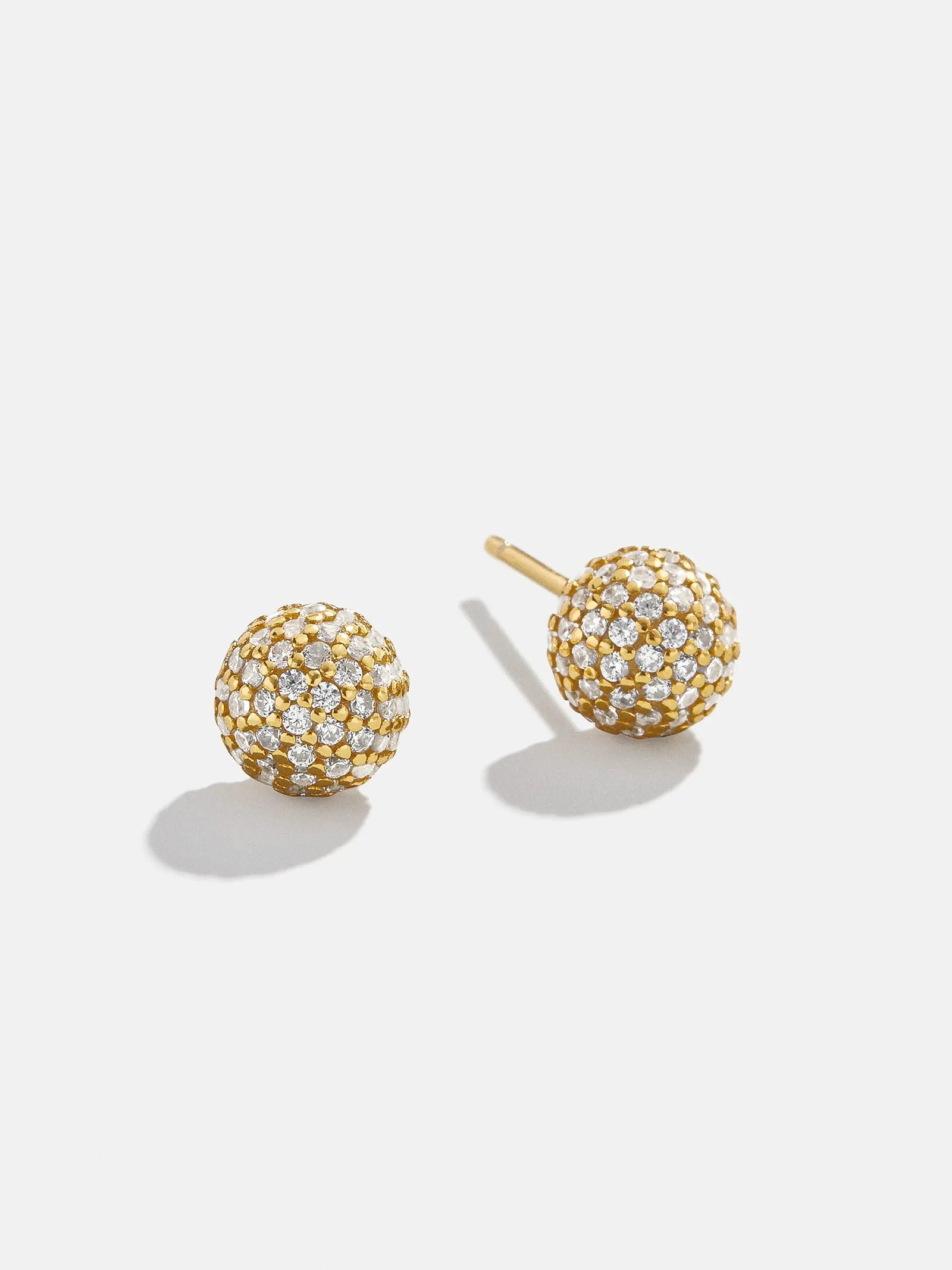 Dorothea 18K Gold Earrings - Gold/Pavé sold by BaubleBar product image thumbnail 3