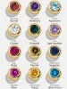 18K Gold Birthstone Huggie Earrings - Amethyst sold by BaubleBar