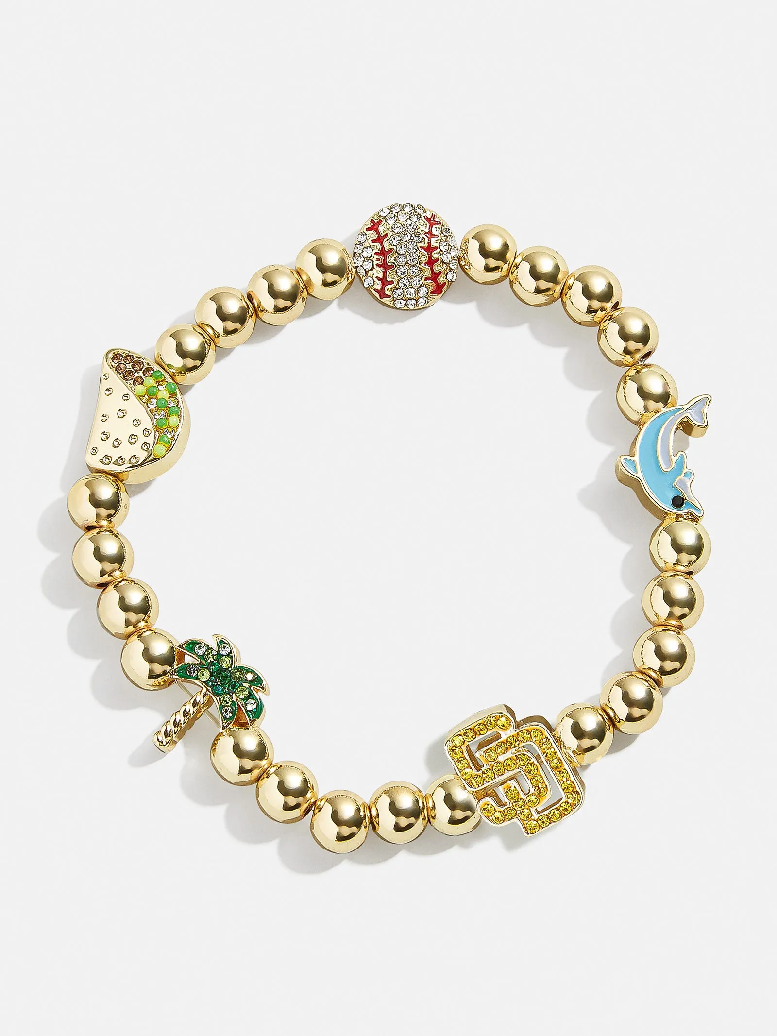 MLB Pisa Charm Bracelet - San Diego Padres sold by BaubleBar