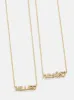 Disney Mickey Mouse 18K Gold Plated Sterling Silver Custom Nameplate Necklace - Gold/Pavé sold by BaubleBar