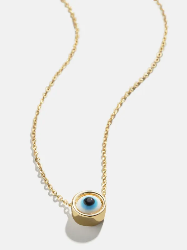 Eyes On You Necklace - Blue/Gold sold by BaubleBar