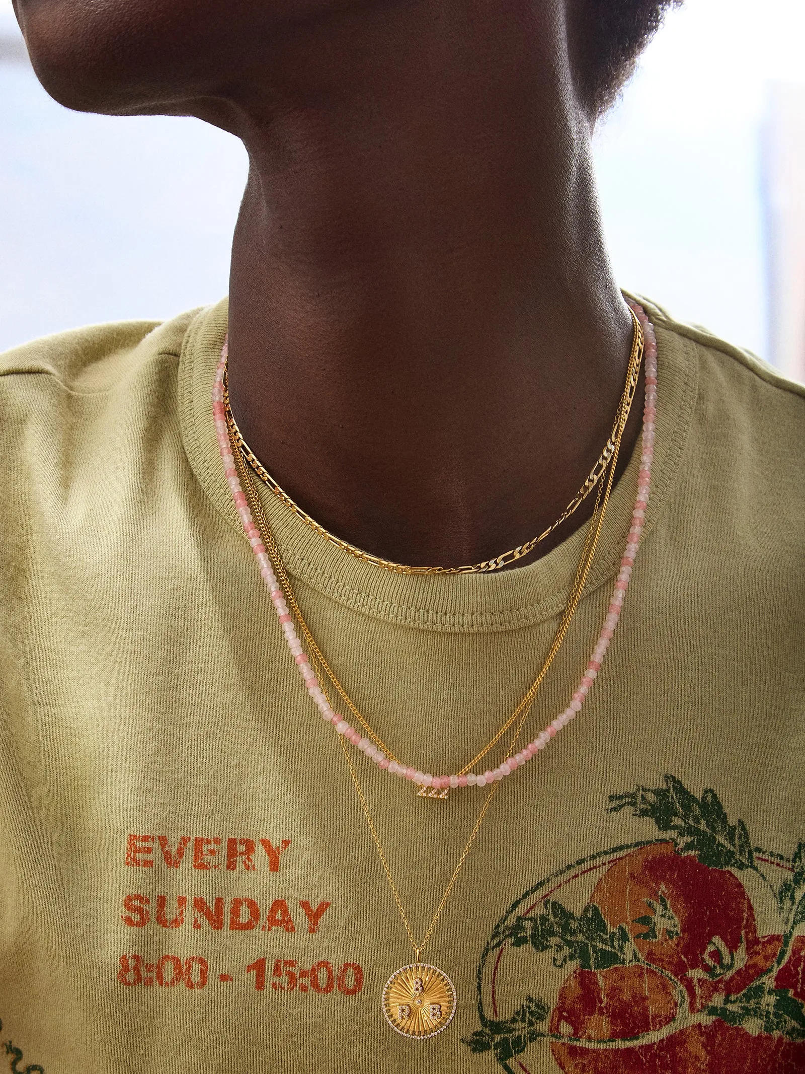 Valentina Semi-Precious Necklace - Blush sold by BaubleBar product image thumbnail 2