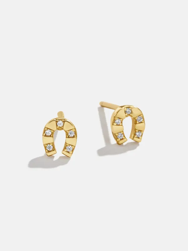 Evangeline 18K Gold Earrings - Horseshoe made by BaubleBar