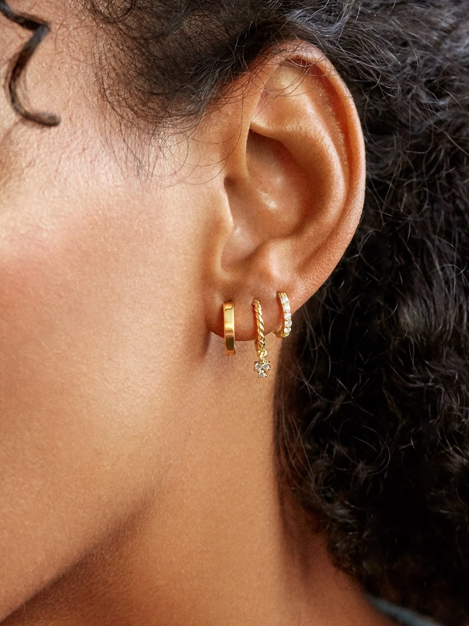 Magra 18K Gold Earrings - Gold sold by BaubleBar product image thumbnail 2