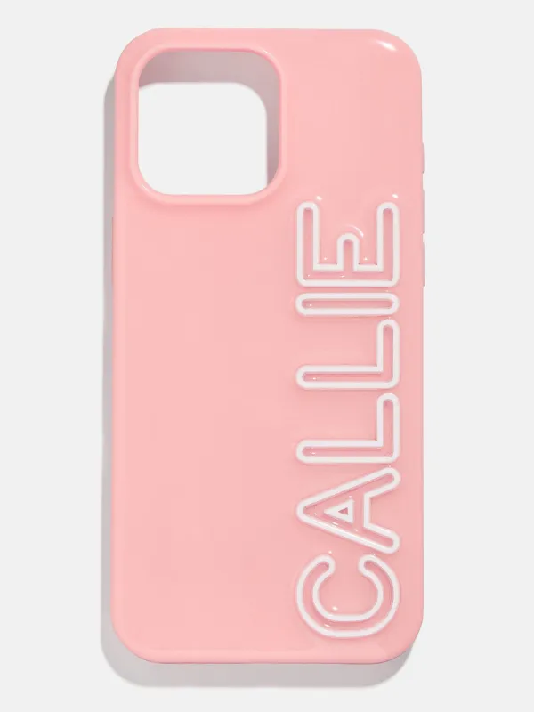 Fine Line Custom iPhone Case - Blush/White sold by BaubleBar