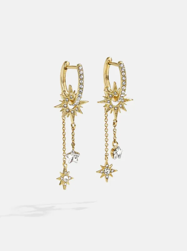 Galaxy Earrings - Gold/Pavé sold by BaubleBar