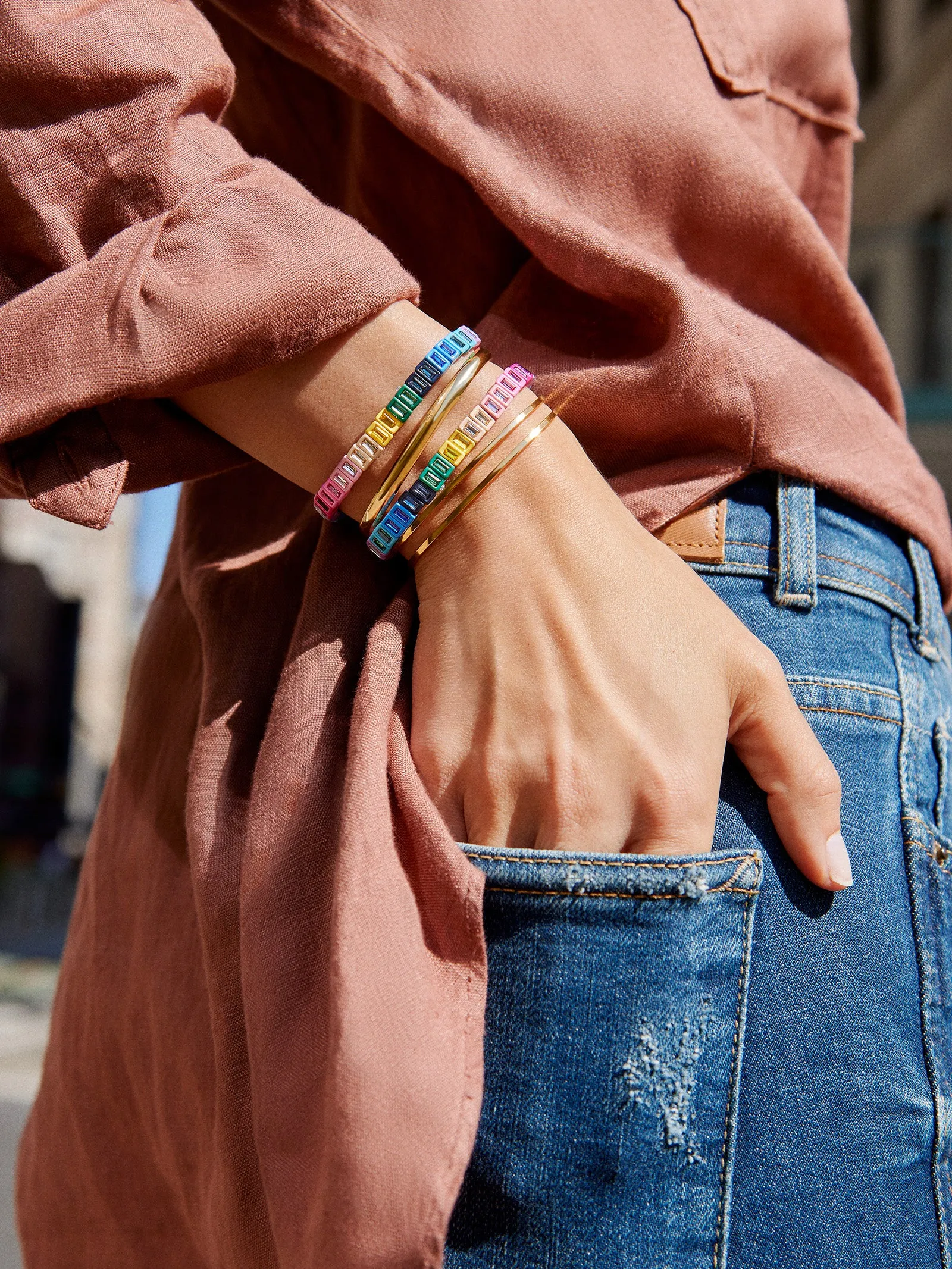 Mary Kate Bracelet - Rainbow sold by BaubleBar product image thumbnail 2