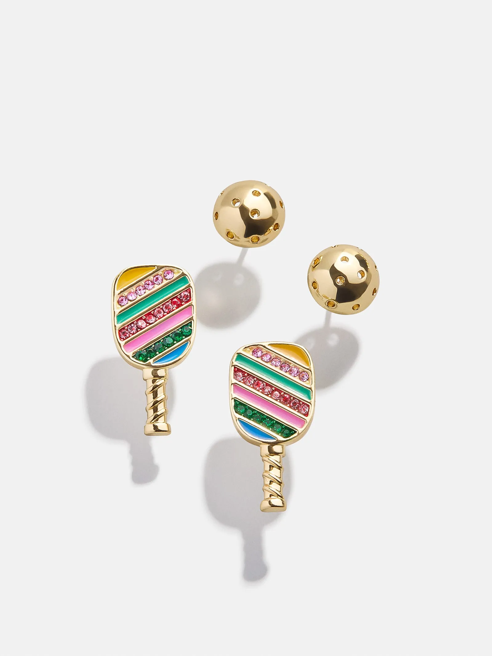 Paddles Up Earring Set - Pickleball sold by BaubleBar