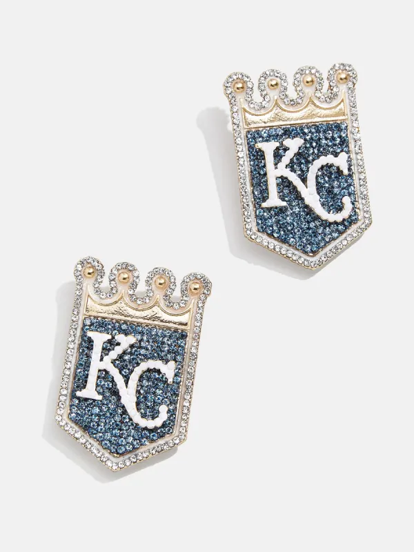 MLB Statement Stud Earrings - Kansas City Royals sold by BaubleBar