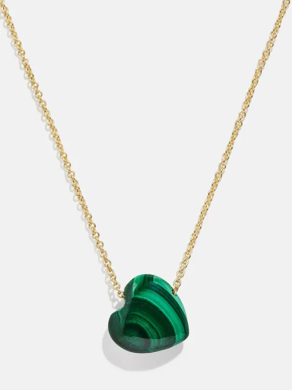 Juno Malachite Necklace - Malachite Stone sold by BaubleBar