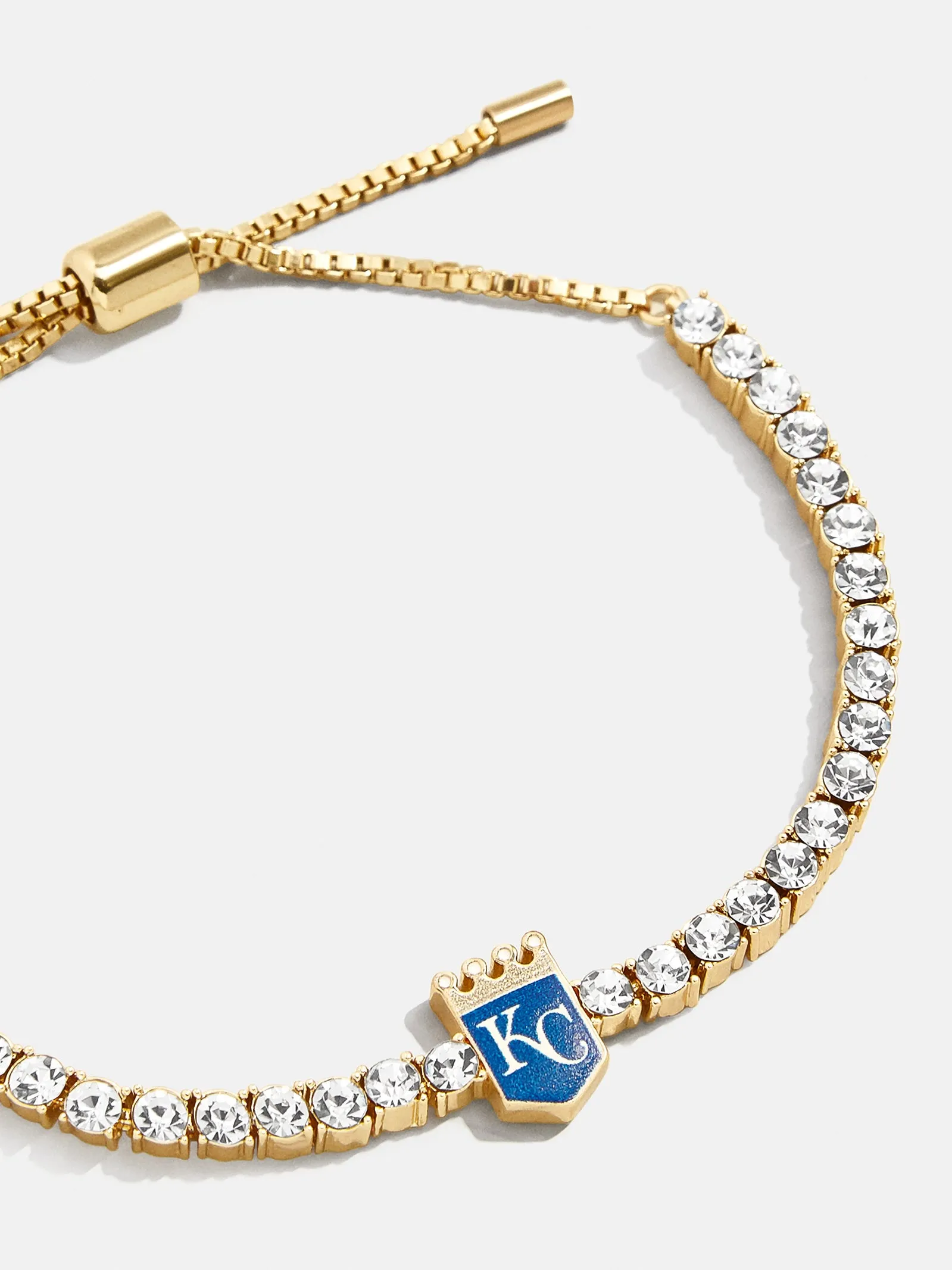MLB Gold Tennis Bracelet - Kansas City Royals sold by BaubleBar