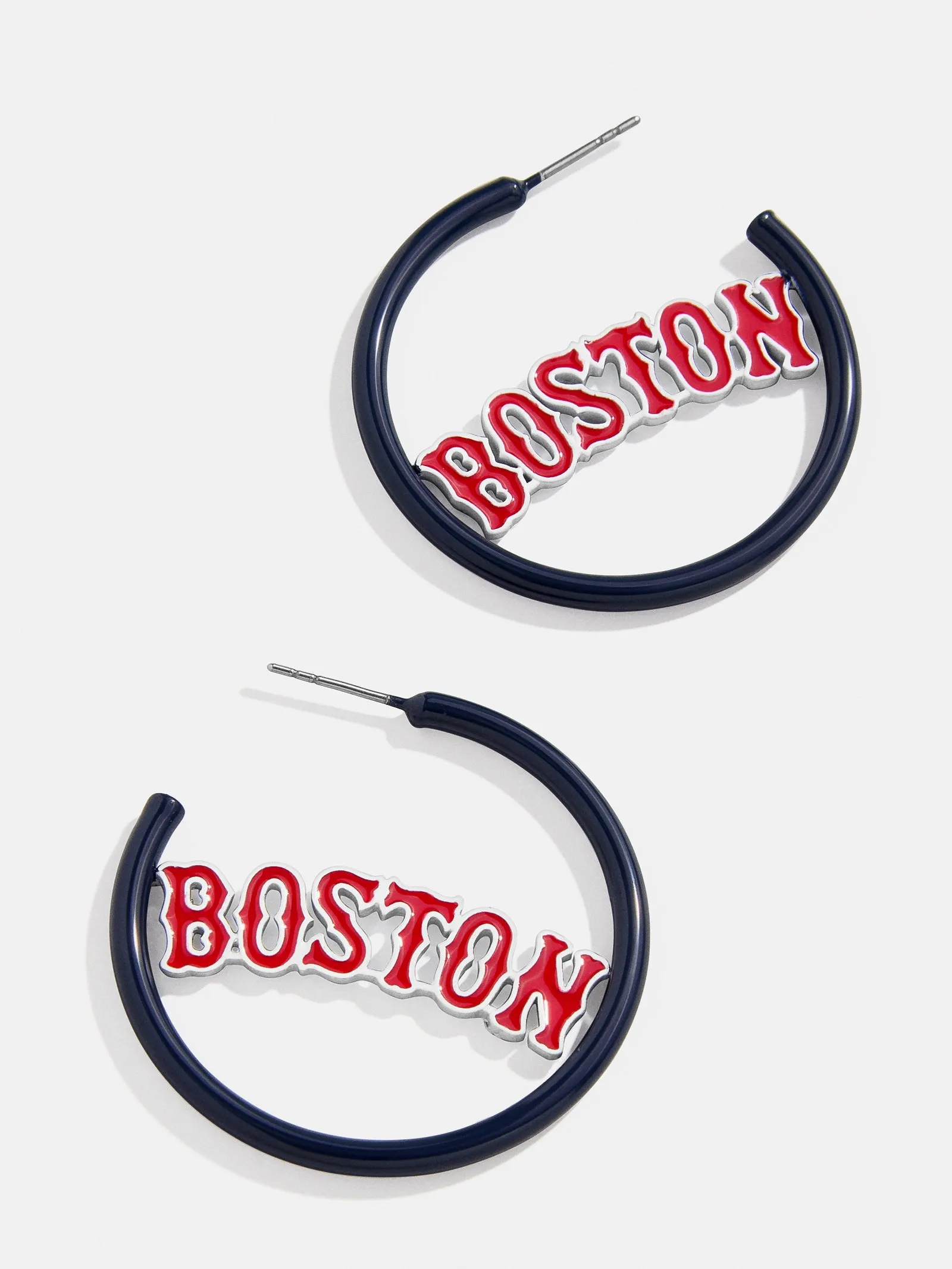 MLB Enamel Hoops - Boston Red Sox sold by BaubleBar