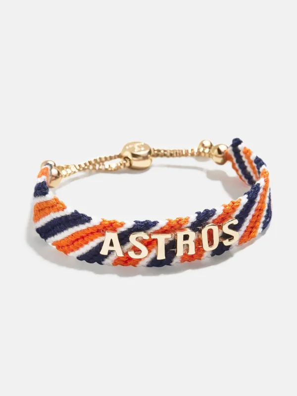 MLB Woven Friendship Bracelet - Houston Astros sold by BaubleBar